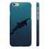 Deep dive into the ocean with glossy whale phone case.