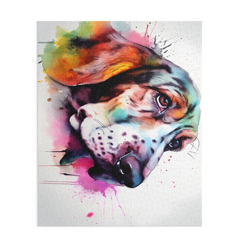 Basset Hound Puzzle with Charming Dog Design