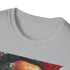 Watercolor charcoal t-shirt with Cristiano Ronaldo-inspired dynamic design
