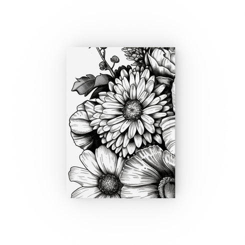 Floral sketchbook journal for nature lovers, high-quality material, perfect for all seasons, great gift idea - Blooming Pages