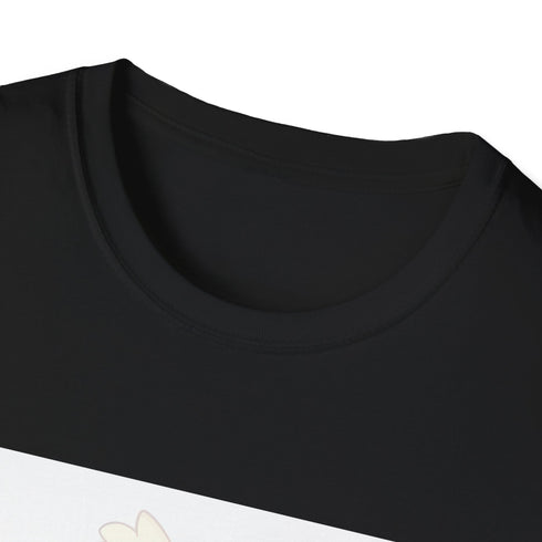 Chubby Cinnamoroll Cartoon Tee in Charcoal, S - Cotton Crew Neck.