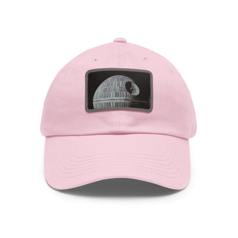 Galactic Empire Death Star Baseball Cap in White with Light Brown Patch