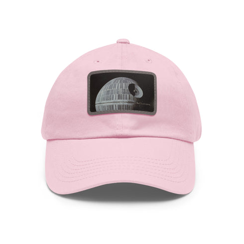 Galactic Empire Death Star Baseball Cap, White/Light Brown Rectangle Hat