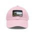 Kiwi Lake Adventure Baseball Cap in White with Light Brown Patch