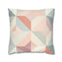 Pastel Geometrics pillow case with seamless pattern in soothing hues for modern bedroom decor