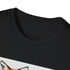 Charcoal geometric fox portrait t-shirt featuring soft breathable cotton fabric