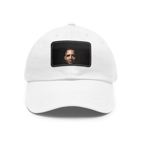 Barack Obama edition white cap with light brown patch.