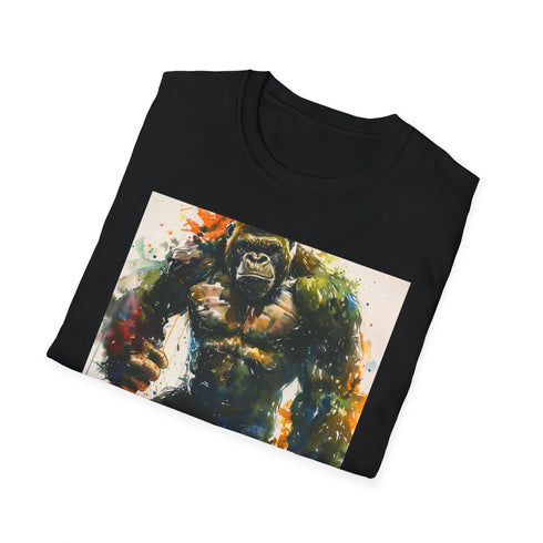 Charcoal Kong graphic cotton T-shirt with crew neck and regular fit