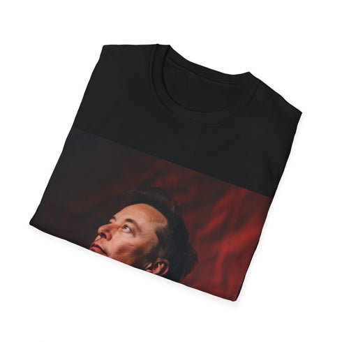 Elon Musk inspired charcoal tee with innovative design for success seekers.