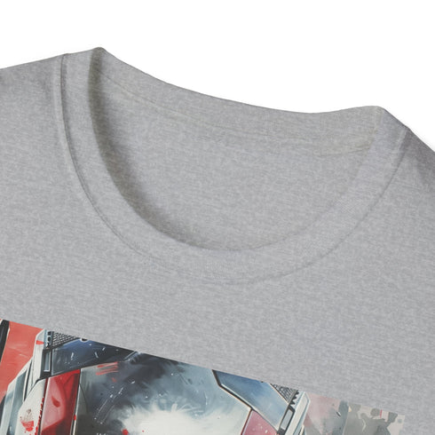 Charcoal cotton Ant-Man T-shirt with vibrant superhero painting.