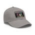 Neon watercolor Paul McCartney baseball cap: white with light brown patch