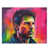 Vibrant Neon Cruise Watercolor Jigsaw Puzzle featuring Tom Cruise, 120 pieces.