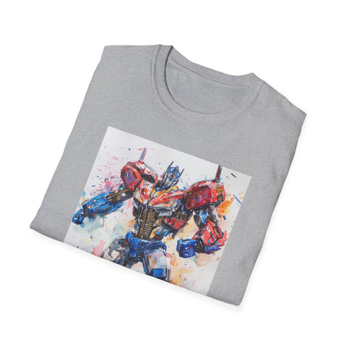 Charcoal cotton Optimus Prime T-Shirt, mens & womens regular fit.