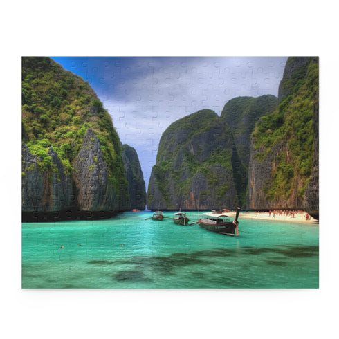 Thai Paradise Jigsaw Puzzle featuring Koh Phi Phi Lagoon - ideal for relaxation and unwinding