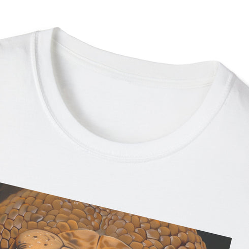 Serpents Embrace Cobra Painting T-shirt Charcoal S Mens/Womens Cotton Regular Fit