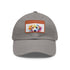Lovable Lab Cap: White hat with light brown Labrador patch