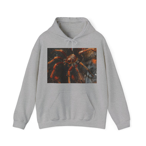 Vibrant Navy Tarantula Molting Majesty Unisex Hoodie - Premium Comfort Wear