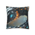 Robot Serpent Coiled Around Power Core Double-Sided Square Cushion Cover