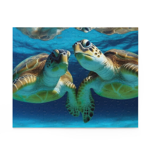 Tranquil Turtle Paradise Jigsaw Puzzle for Animal Lovers - Relaxing Nature Challenge