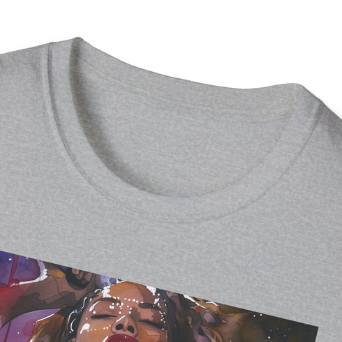 Queen Bey watercolor concert tee in Charcoal, size S.