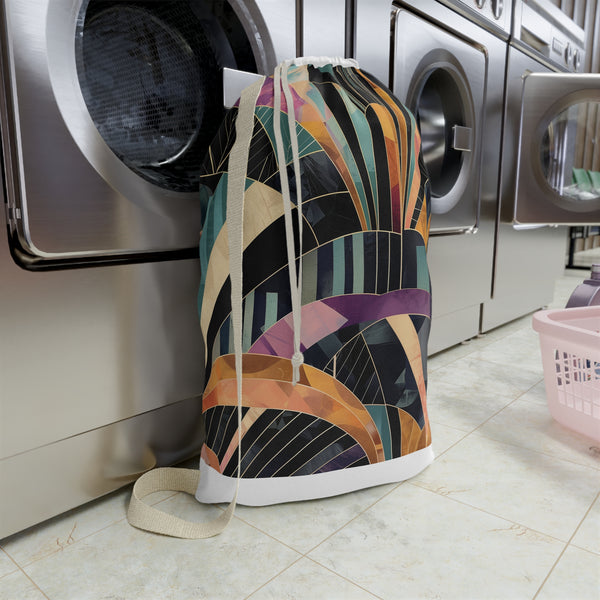 Abstract art deco pillowcase with sophisticated design for stylish decor