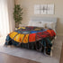 Shattered Stained Glass Forming Serpent Plush Fleece Throw Blanket