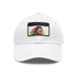 McConaughey Neon Dreams Cap in White with Light Brown rectangle patch