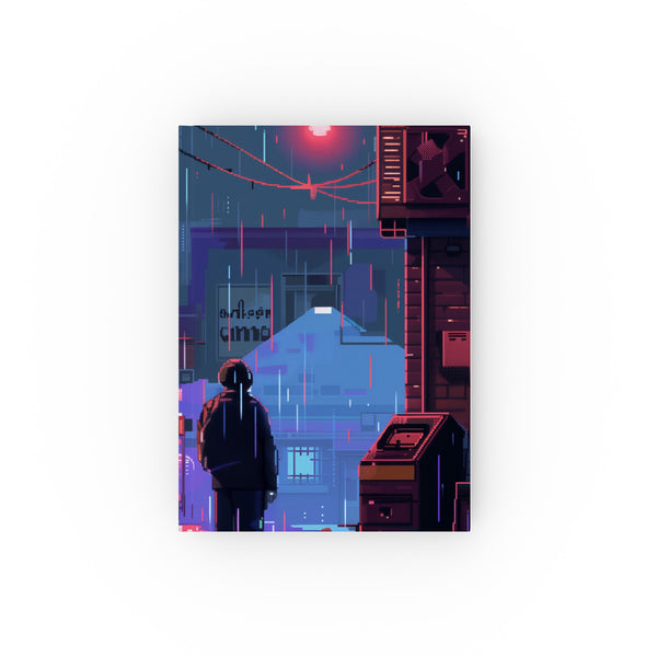 8-Bit Chronicles Retro Gamer's Grimoire | Nostalgic 8-bit journal for creative quests