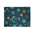 Deep Space Cosmic Nebula Seamless Plush Fleece Throw Blanket - View 1 | Prints With Passion