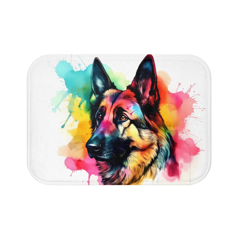 German Shepherd Hero Bath Mat for Home Bathroom Indoor Decor