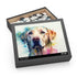 Labrador Love Puzzle with vibrant colors and Labrador design.