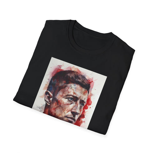 Strikers Edge Lewandowski Tee Charcoal T-Shirt Regular fit Football-inspired design.