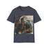 "Jeff Buckley watercolor concert tee, charcoal cotton crew neck regular fit."