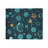 Deep Space Cosmic Nebula Seamless Plush Fleece Throw Blanket - View 2 | Prints With Passion