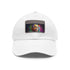 Neon Obama baseball cap with vibrant watercolor design.