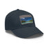 Aitutaki Paradise Cap in White with Light Brown Patch and Rectangle Shape
