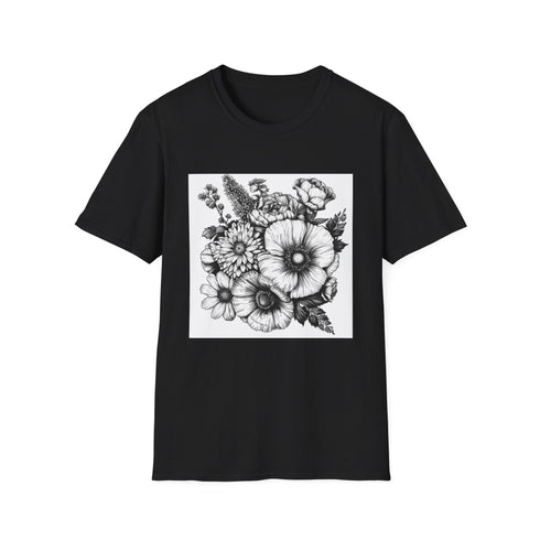 Blooming Brilliance: Hand-Drawn Floral T-shirt
Nature's Canvas: Hand-Drawn Botanical Symphony T-shirt | T-Shirt | DTG, Men's Clothing, Regular fit, T-Shirts, Unisex, Women's Clothing | Prints with Passion