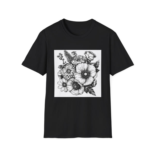 Blooming Brilliance: Hand-Drawn Floral T-shirt
Nature's Canvas: Hand-Drawn Botanical Symphony T-shirt | T-Shirt | DTG, Men's Clothing, Regular fit, T-Shirts, Unisex, Women's Clothing | Prints with Passion