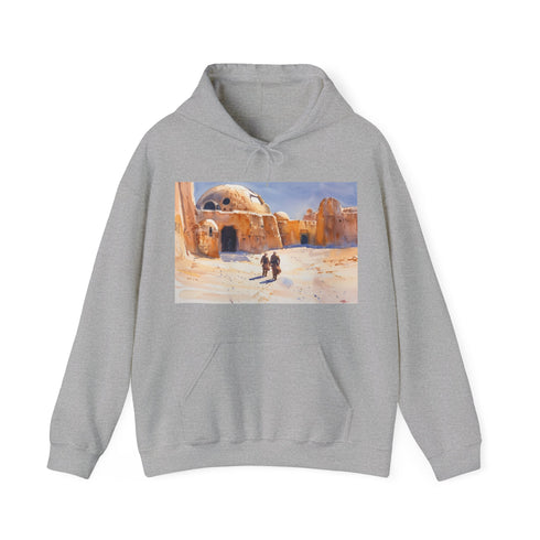 Tatooine Star Wars Hoodie: Navy Crew Neck Cotton Regular Fit