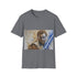 Charcoal cotton t-shirt with Obi Wan lightsaber design.