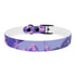 Luxury Lavender Fields Dog Collar in M, Black Onyx Pet Paradise