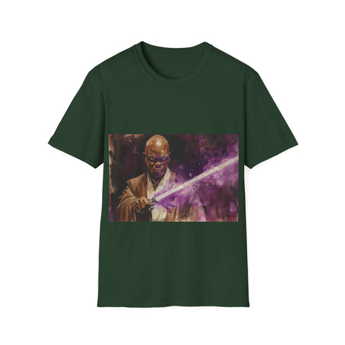 Galactic Force Mace Windu Tee in Charcoal, available in size S.