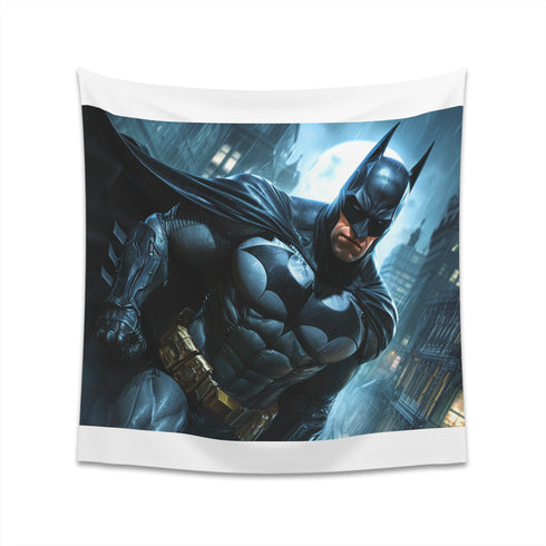 Batman's Gotham Cityscape Tapestry - High-Quality & Stylish Decor for Fans - Available in 2 Sizes