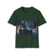 Charcoal cotton Batman T-shirt with Gotham City Batmobile design