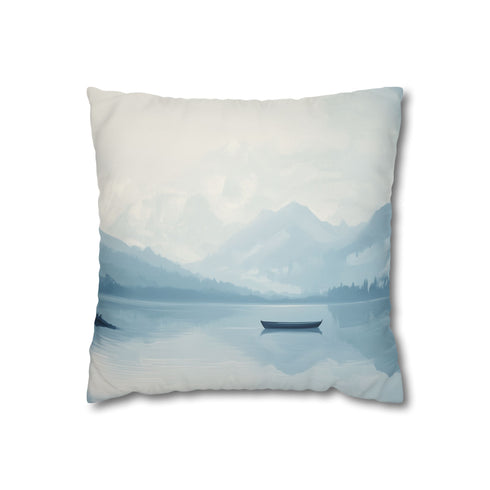 A Calm Serene Scene of Nature Inviting Relaxation Double-Sided Square Cushion Cover