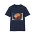 Red Planet Watercolor Hues T-Shirt in Charcoal and Small Size