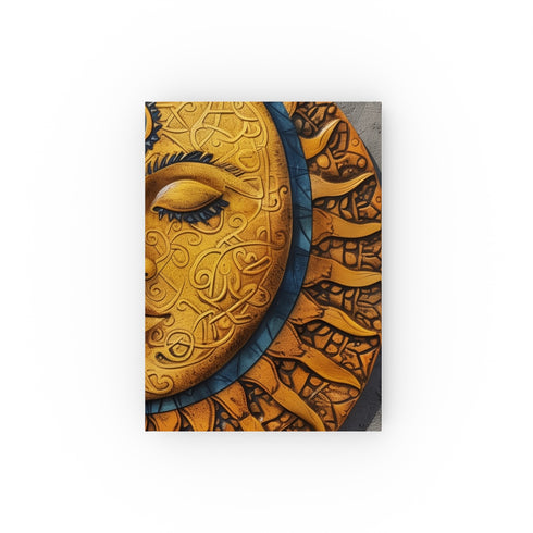 Sun and Moon Mandala Journal - Cosmic Harmony Design | High-Quality and Versatile | Great Gift Idea