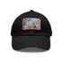 Stylish white cap with NYC Chrysler Building watercolor design.