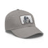Galactic Droid Cap in White with Light Brown Patch, Unisex Vegan Hat