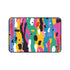 Vibrant abstract desk mat with bold and bright seamless pattern.